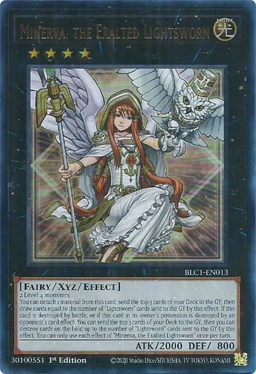 Minerva, the Exalted Lightsworn [BLC1-EN013] Ultra Rare | Gear Gaming Fayetteville