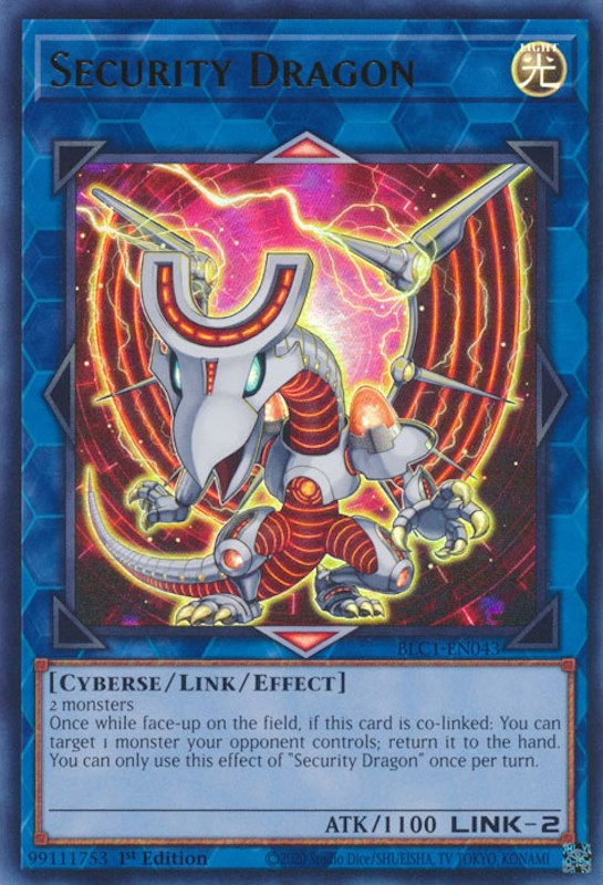 Security Dragon [BLC1-EN043] Ultra Rare | Gear Gaming Fayetteville