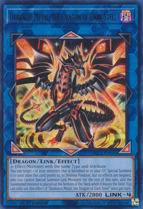 Darkness Metal, the Dragon of Dark Steel [BLC1-EN044] Ultra Rare | Gear Gaming Fayetteville