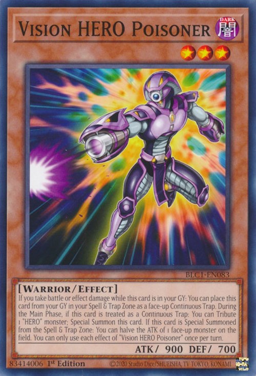 Vision HERO Poisoner [BLC1-EN083] Common | Gear Gaming Fayetteville