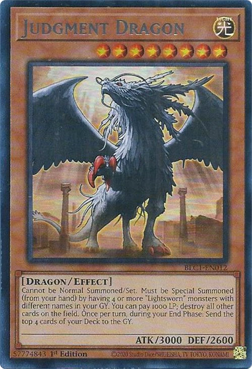 Judgment Dragon (Silver) [BLC1-EN012] Ultra Rare | Gear Gaming Fayetteville