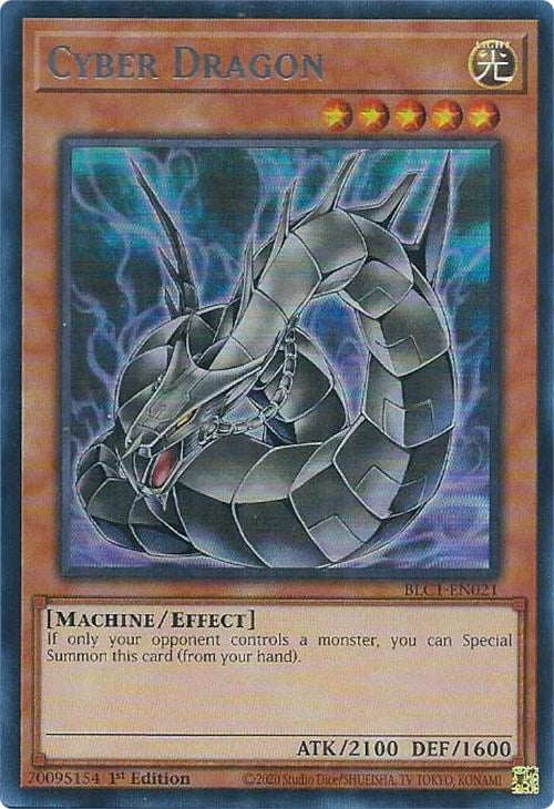 Cyber Dragon (Alternate Art) (Silver) [BLC1-EN021] Ultra Rare | Gear Gaming Fayetteville