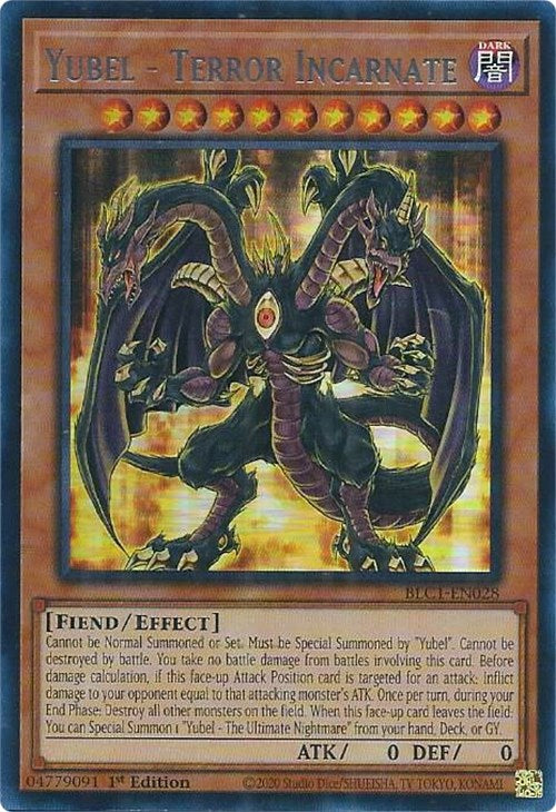 Yubel - Terror Incarnate (Silver) [BLC1-EN028] Ultra Rare | Gear Gaming Fayetteville