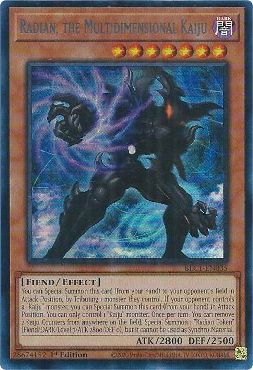 Radian, the Multidimensional Kaiju (Silver) [BLC1-EN035] Ultra Rare | Gear Gaming Fayetteville