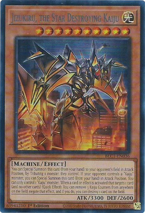 Jizukiru, the Star Destroying Kaiju (Silver) [BLC1-EN036] Ultra Rare | Gear Gaming Fayetteville