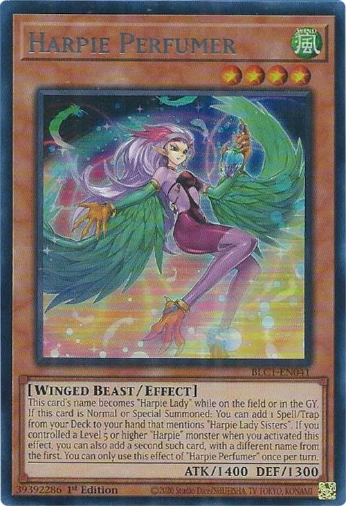 Harpie Perfumer (Silver) [BLC1-EN041] Ultra Rare | Gear Gaming Fayetteville