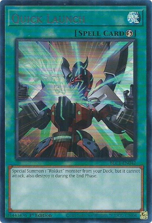 Quick Launch (Silver) [BLC1-EN042] Ultra Rare | Gear Gaming Fayetteville