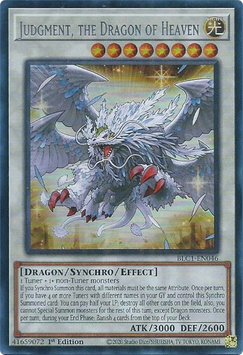 Judgment, the Dragon of Heaven (Silver) [BLC1-EN046] Ultra Rare | Gear Gaming Fayetteville