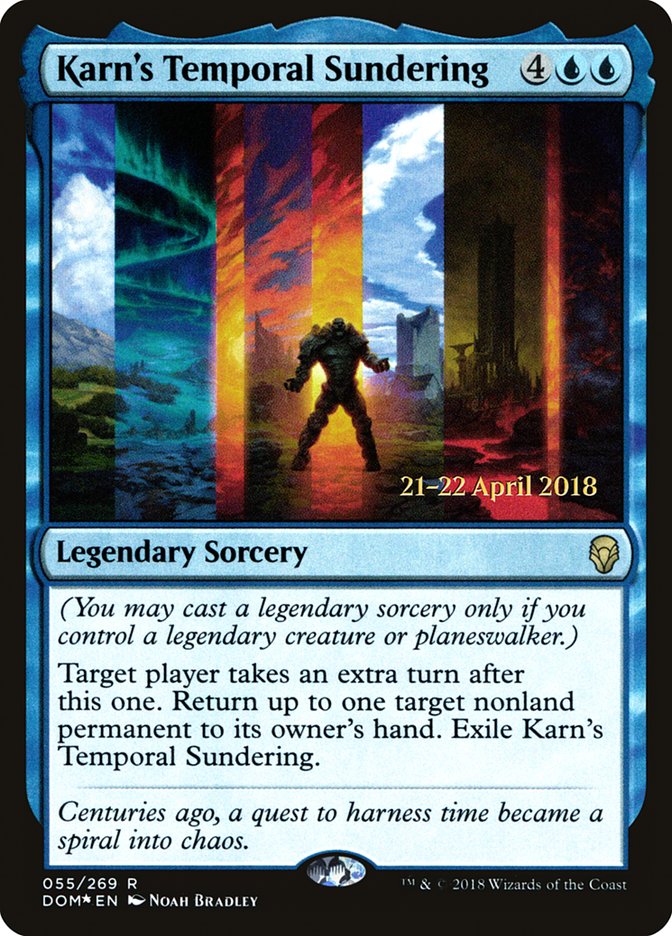 Karn's Temporal Sundering [Dominaria Prerelease Promos] | Gear Gaming Fayetteville