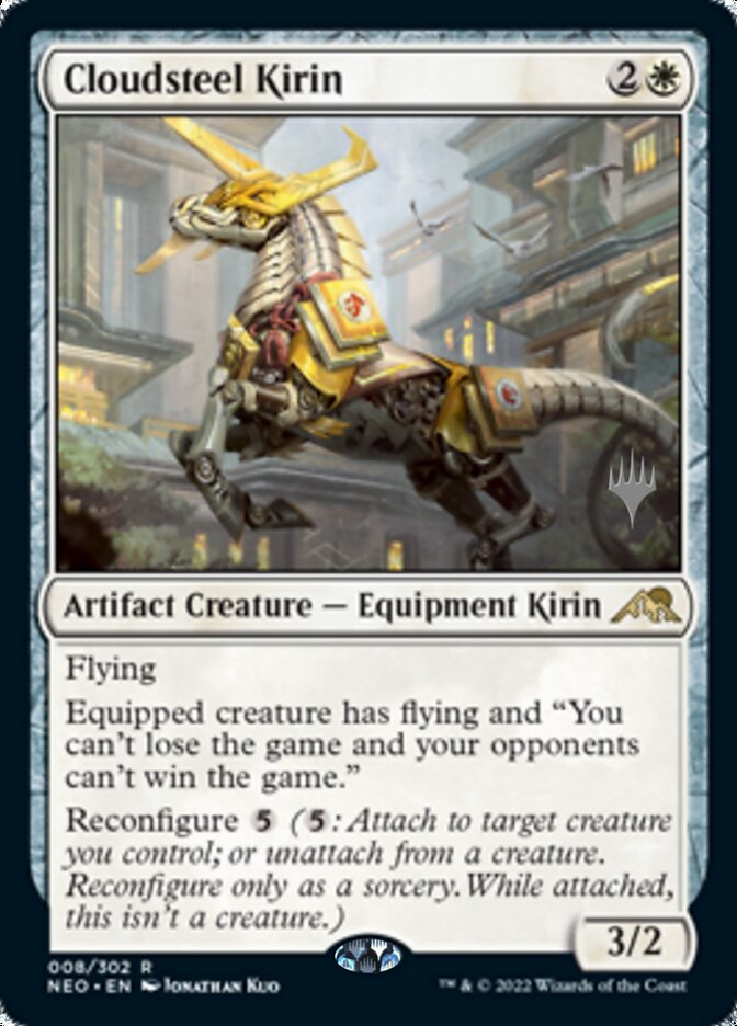 Cloudsteel Kirin (Promo Pack) [Kamigawa: Neon Dynasty Promos] | Gear Gaming Fayetteville