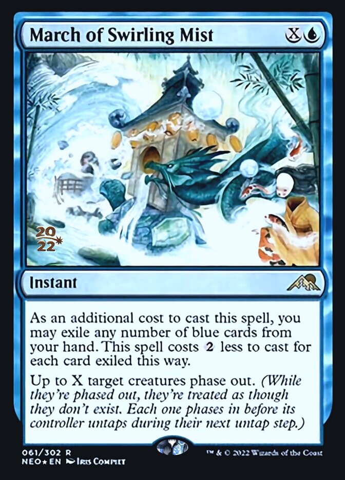 March of Swirling Mist [Kamigawa: Neon Dynasty Prerelease Promos] | Gear Gaming Fayetteville