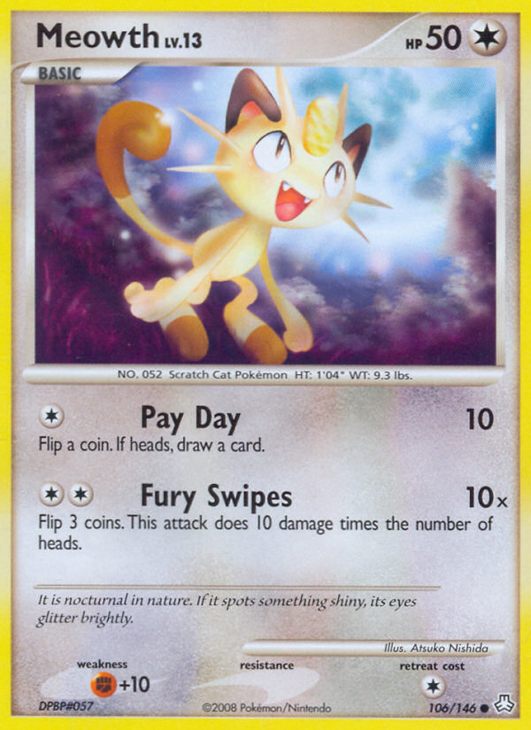 Meowth (106/146) [Diamond & Pearl: Legends Awakened] | Gear Gaming Fayetteville