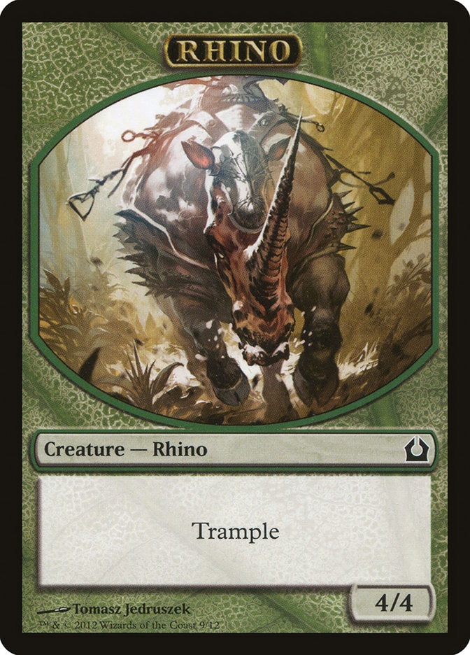 Rhino Token [Return to Ravnica Tokens] | Gear Gaming Fayetteville