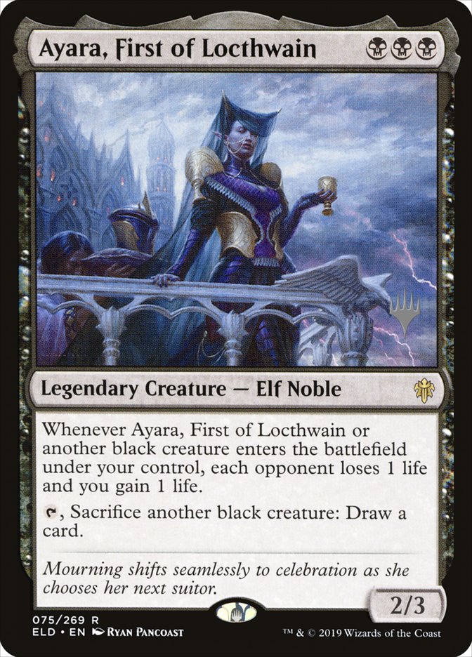 Ayara, First of Locthwain (Promo Pack) [Throne of Eldraine Promos] | Gear Gaming Fayetteville