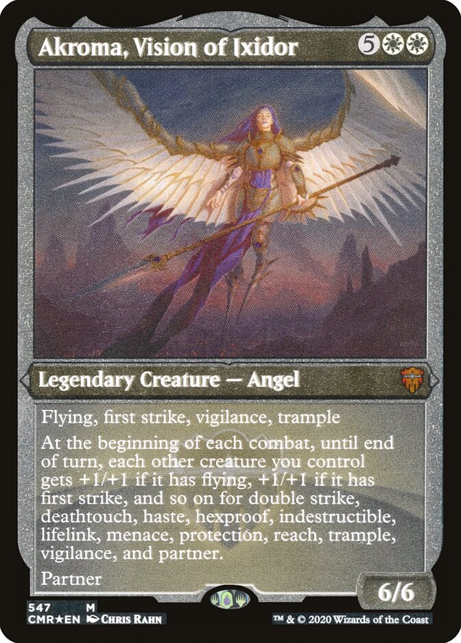 Akroma, Vision of Ixidor (Etched) [Commander Legends] | Gear Gaming Fayetteville