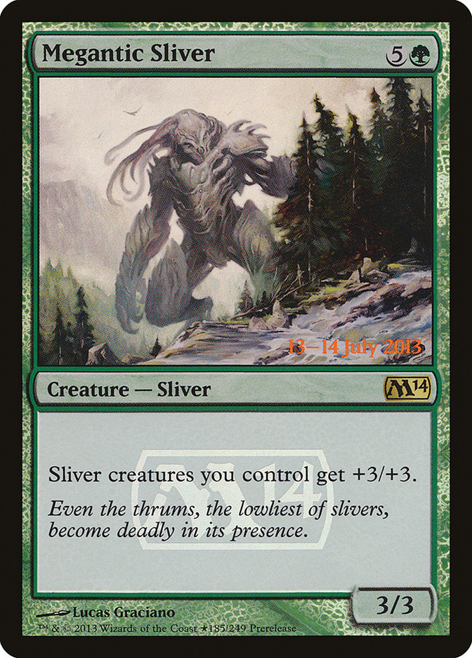 Megantic Sliver [Magic 2014 Prerelease Promos] | Gear Gaming Fayetteville