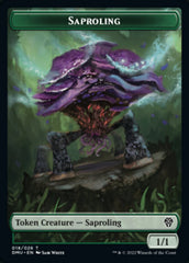 Saproling // Powerstone Double-Sided Token [Dominaria United Tokens] | Gear Gaming Fayetteville