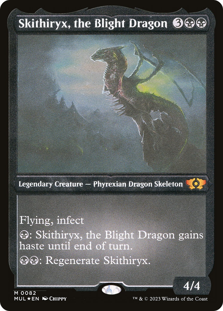 Skithiryx, the Blight Dragon (Foil Etched) [Multiverse Legends] | Gear Gaming Fayetteville