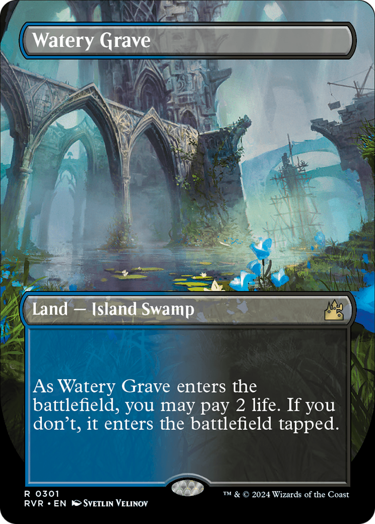 Watery Grave (Borderless) [Ravnica Remastered] | Gear Gaming Fayetteville