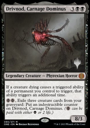 Drivnod, Carnage Dominus (Promo Pack) [Phyrexia: All Will Be One Promos] | Gear Gaming Fayetteville