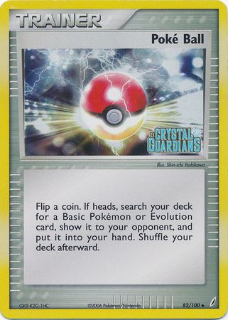 Poke Ball (82/100) (Stamped) [EX: Crystal Guardians] | Gear Gaming Fayetteville