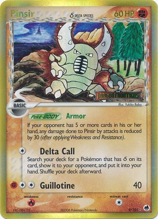 Pinsir (9/101) (Delta Species) (Stamped) [EX: Dragon Frontiers] | Gear Gaming Fayetteville