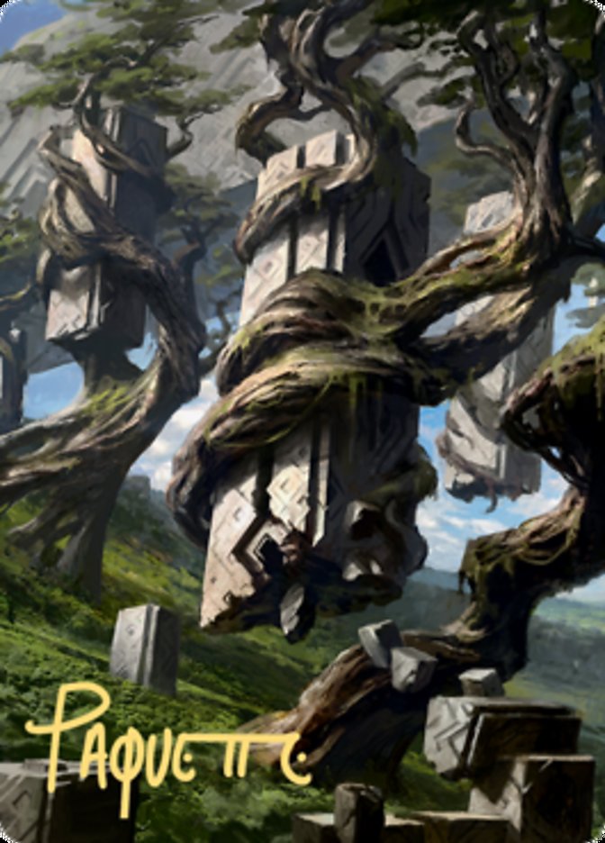 Forest 2 Art Card (Gold-Stamped Signature) [Zendikar Rising Art Series] | Gear Gaming Fayetteville