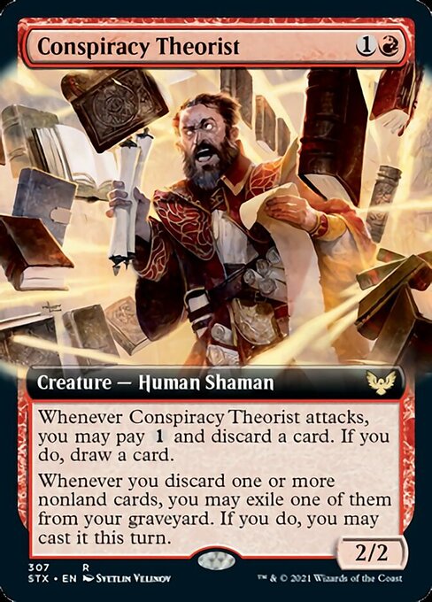 Conspiracy Theorist (Extended Art) [Strixhaven: School of Mages] | Gear Gaming Fayetteville