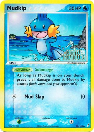 Mudkip (57/100) (Stamped) [EX: Crystal Guardians] | Gear Gaming Fayetteville