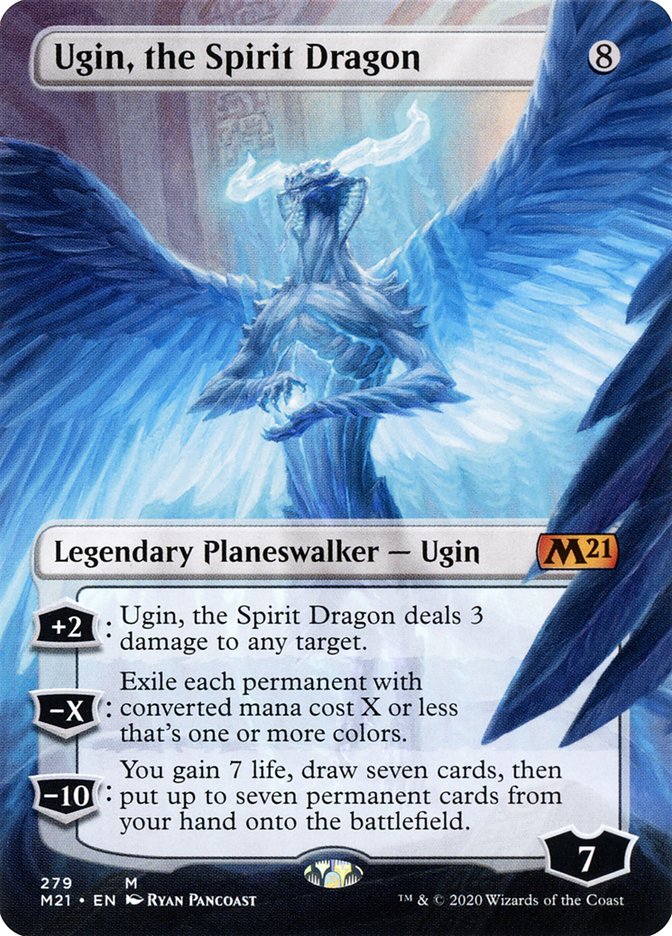 Ugin, the Spirit Dragon (279) (Borderless) [Core Set 2021] | Gear Gaming Fayetteville