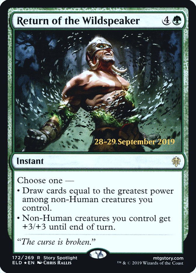 Return of the Wildspeaker [Throne of Eldraine Prerelease Promos] | Gear Gaming Fayetteville