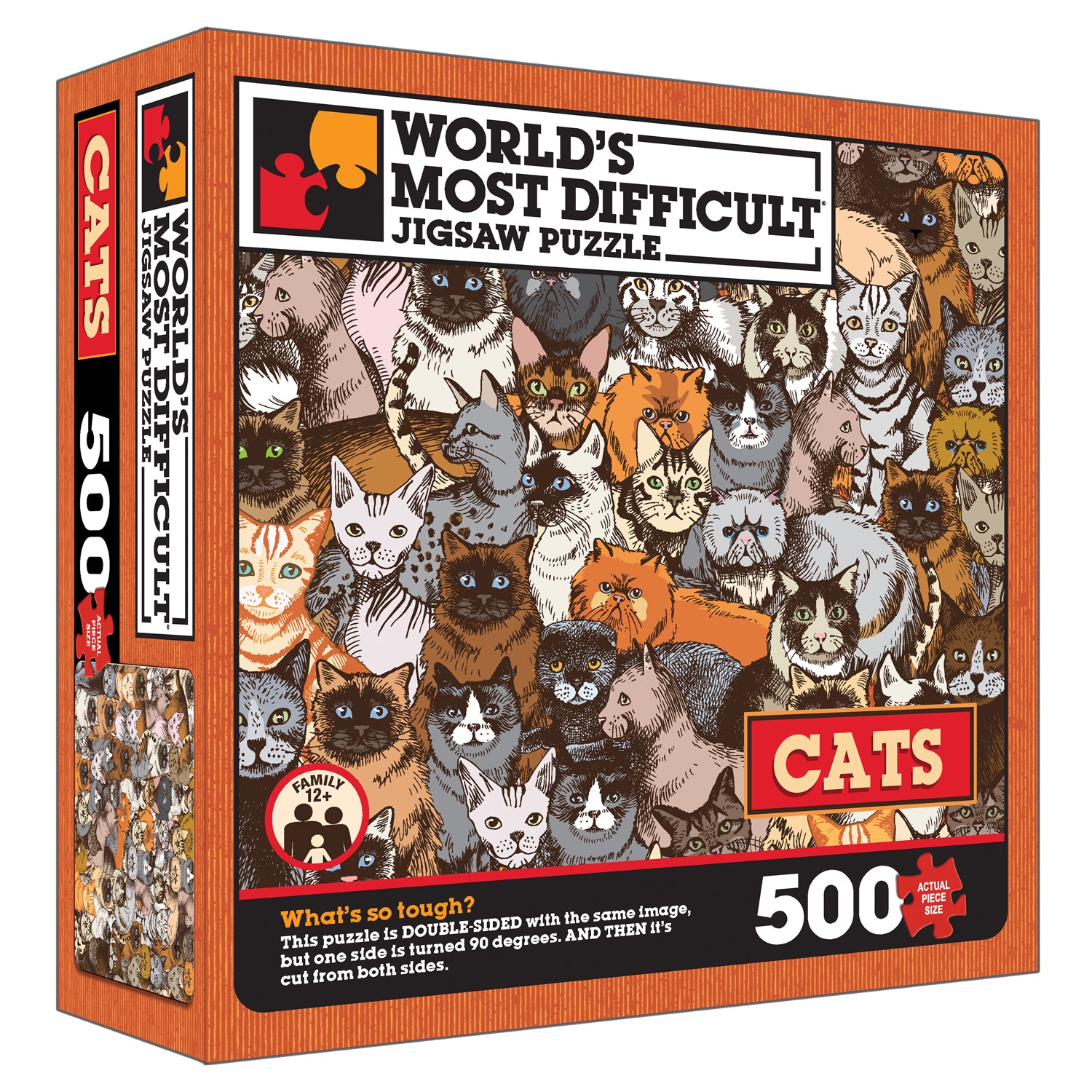 World’s Most Difficult Jigsaw Puzzle – Cats – Double Sided Puzzle – 15 in | Gear Gaming Fayetteville
