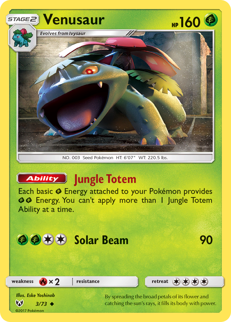 Venusaur (3/73) [Sun & Moon: Shining Legends] | Gear Gaming Fayetteville