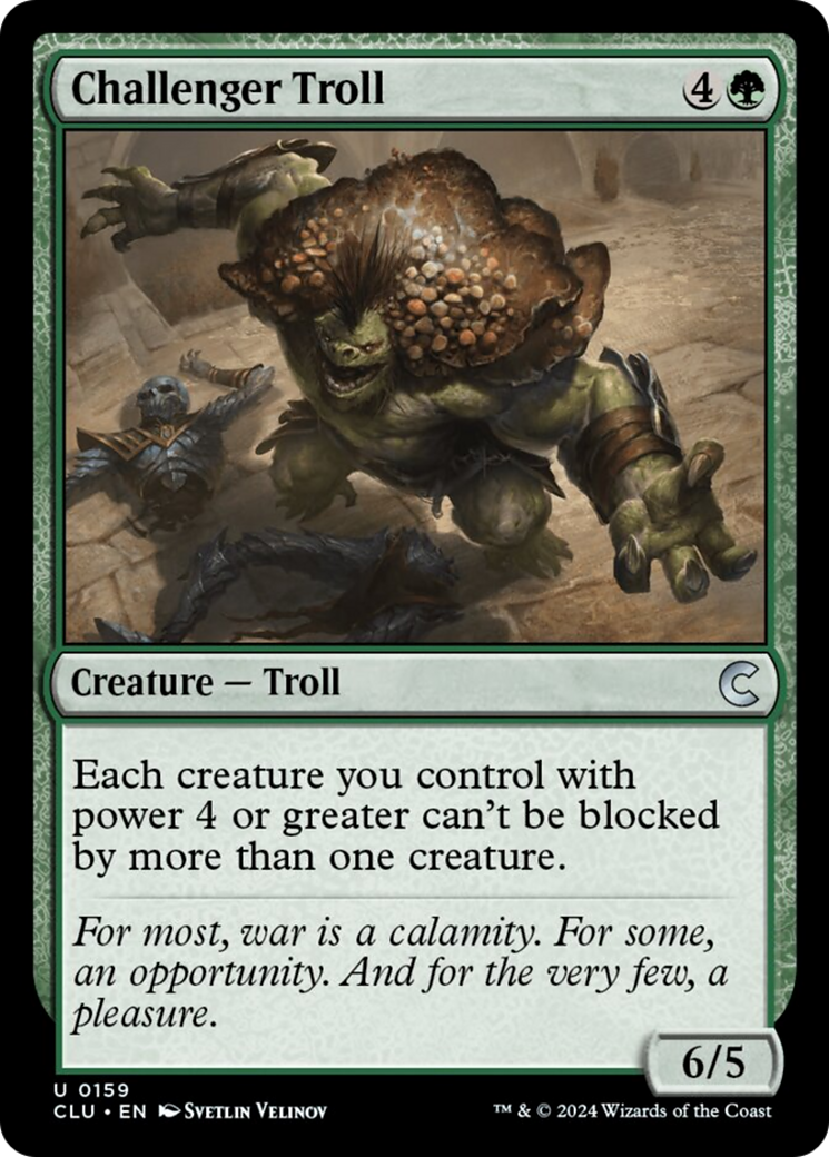 Challenger Troll [Ravnica: Clue Edition] | Gear Gaming Fayetteville