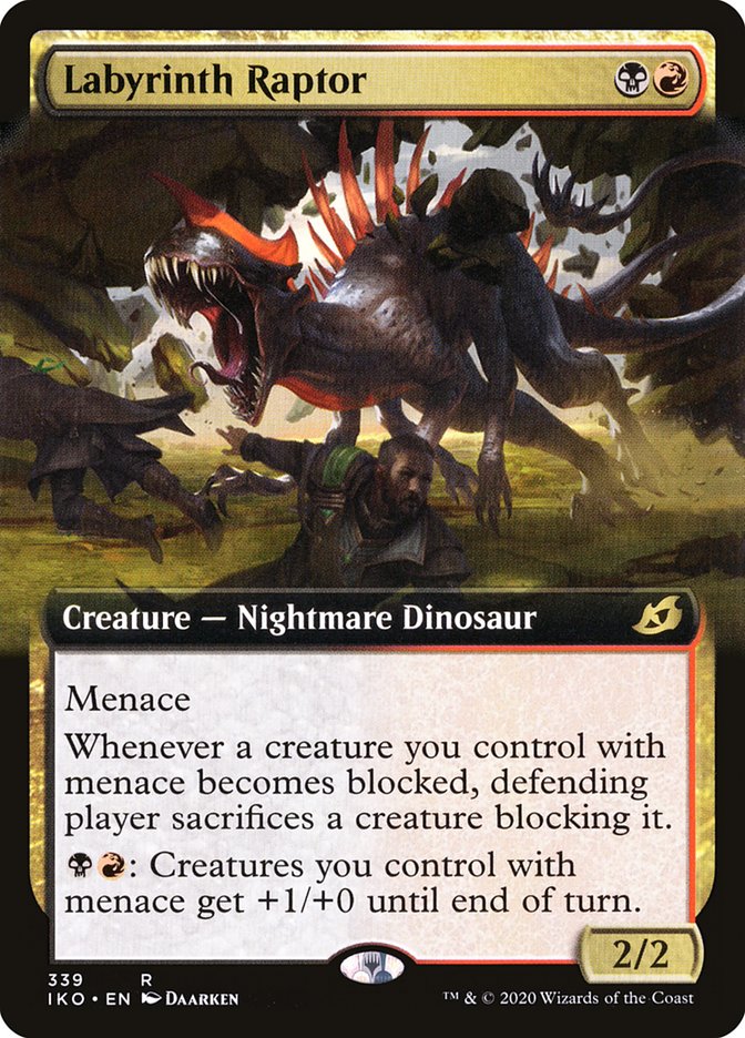 Labyrinth Raptor (Extended Art) [Ikoria: Lair of Behemoths] | Gear Gaming Fayetteville