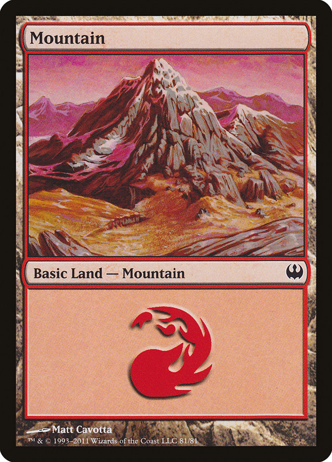 Mountain (81) [Duel Decks: Knights vs. Dragons] | Gear Gaming Fayetteville