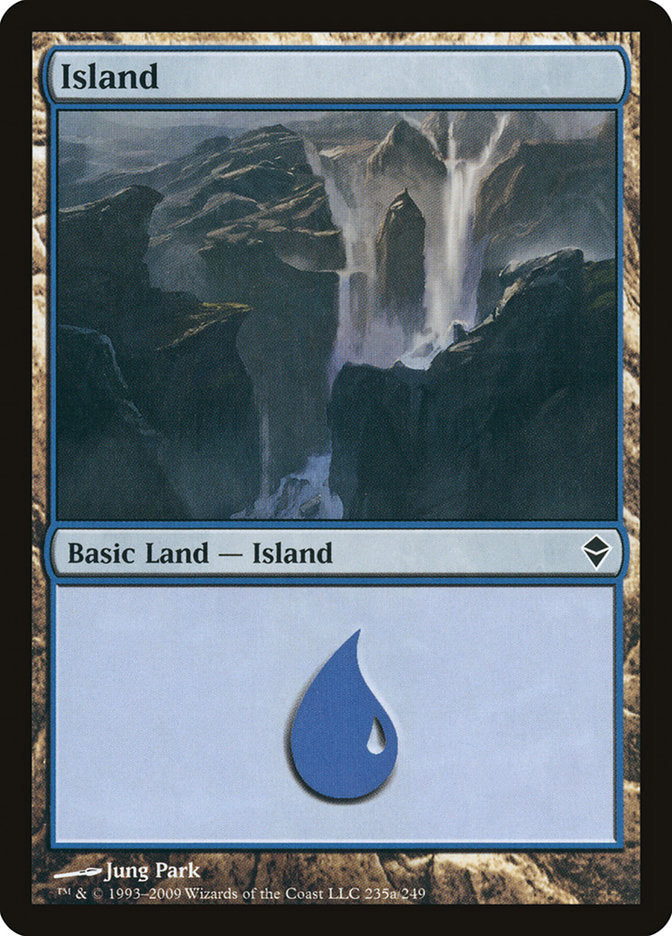 Island (235a) [Zendikar] | Gear Gaming Fayetteville