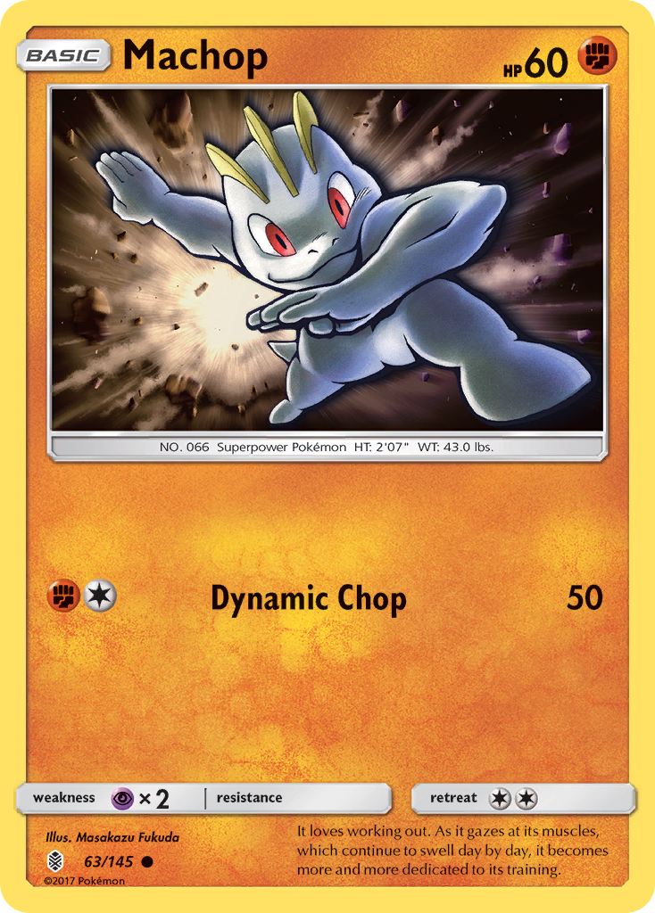 Machop (63/145) [Sun & Moon: Guardians Rising] | Gear Gaming Fayetteville