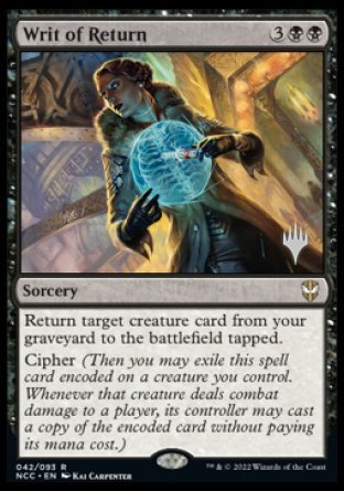 Writ of Return (Promo Pack) [Streets of New Capenna Commander Promos] | Gear Gaming Fayetteville