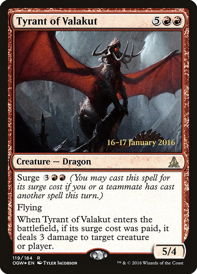 Tyrant of Valakut [Oath of the Gatewatch Prerelease Promos] | Gear Gaming Fayetteville