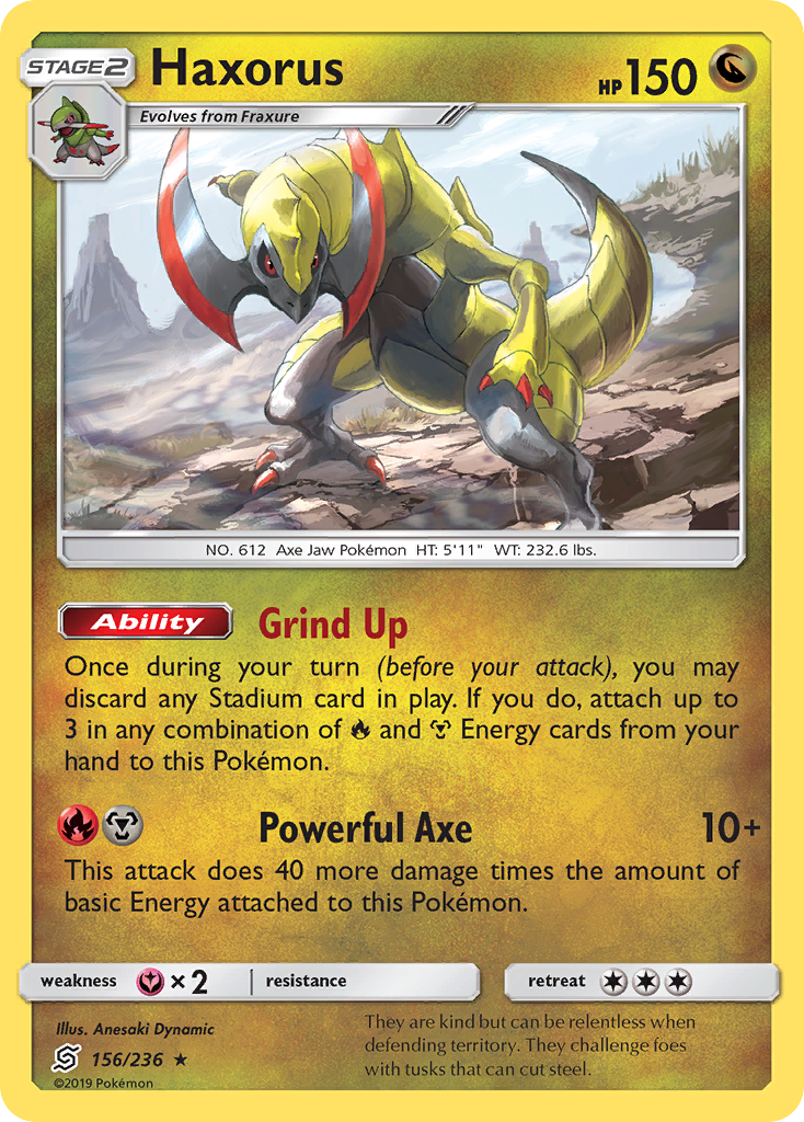 Haxorus (156/236) [Sun & Moon: Unified Minds] | Gear Gaming Fayetteville