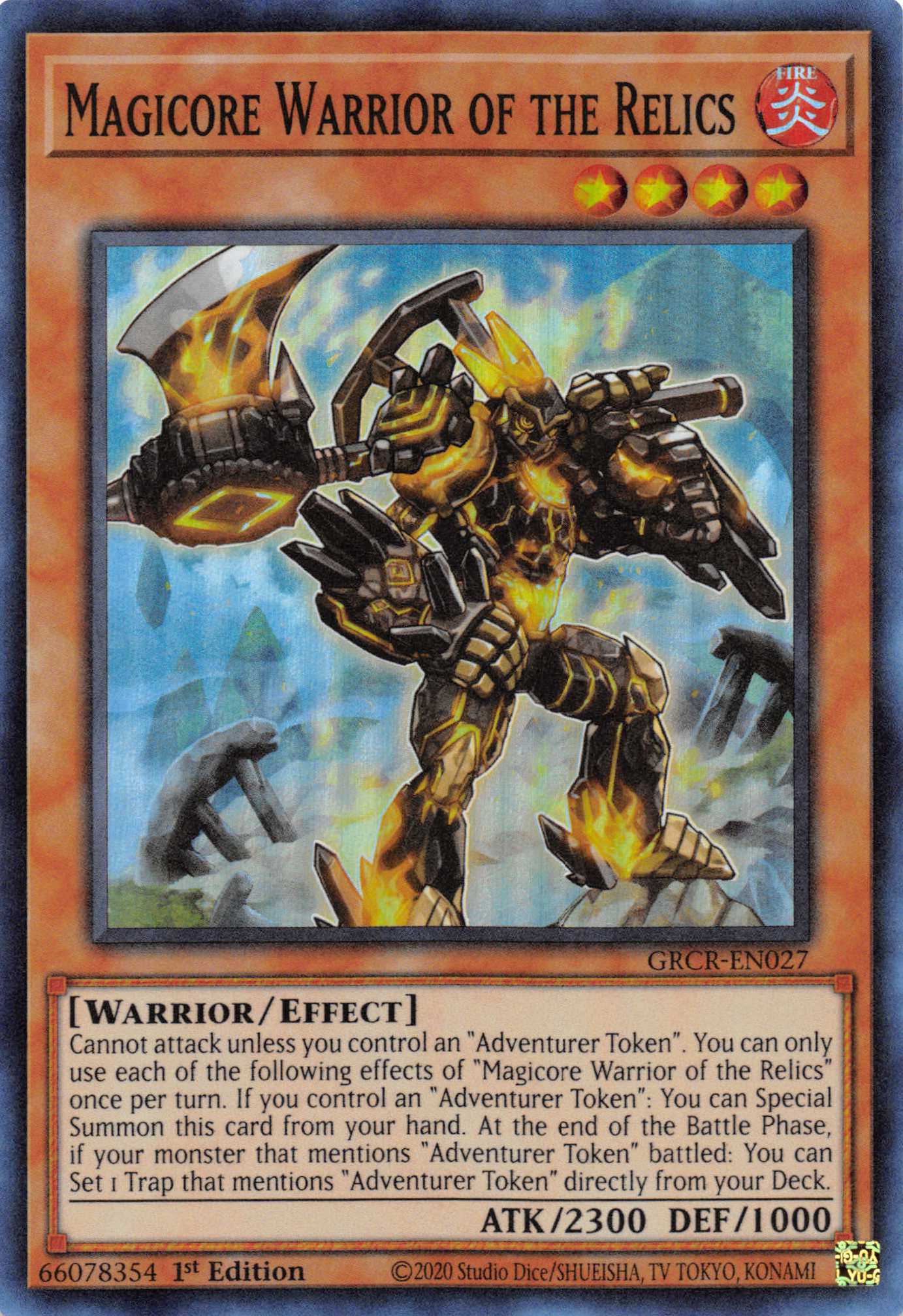 Magicore Warrior of the Relics [GRCR-EN027] Super Rare | Gear Gaming Fayetteville
