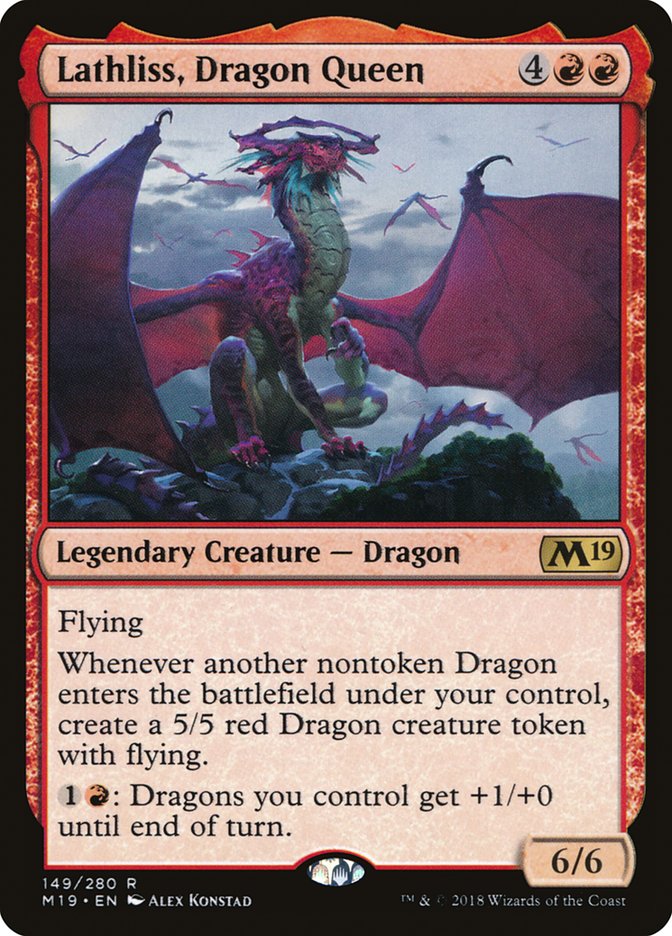 Lathliss, Dragon Queen [Core Set 2019] | Gear Gaming Fayetteville