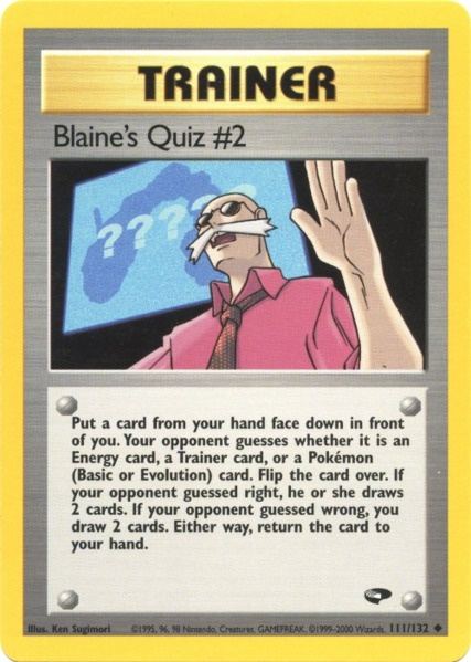 Blaine's Quiz #2 (111/132) [Gym Challenge Unlimited] | Gear Gaming Fayetteville