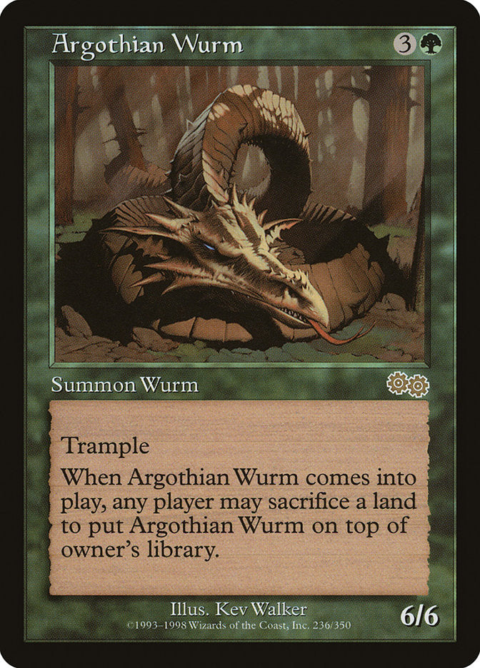 Argothian Wurm [Urza's Saga] | Gear Gaming Fayetteville