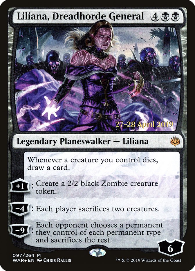 Liliana, Dreadhorde General [War of the Spark Prerelease Promos] | Gear Gaming Fayetteville