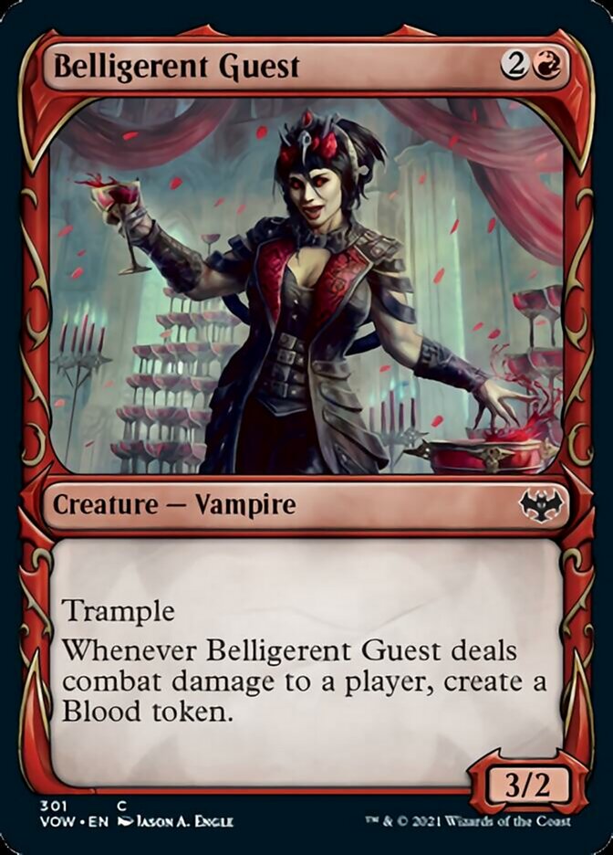 Belligerent Guest (Showcase Fang Frame) [Innistrad: Crimson Vow] | Gear Gaming Fayetteville