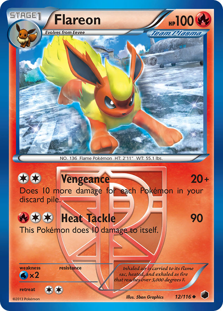 Flareon (12/116) [Black & White: Plasma Freeze] | Gear Gaming Fayetteville