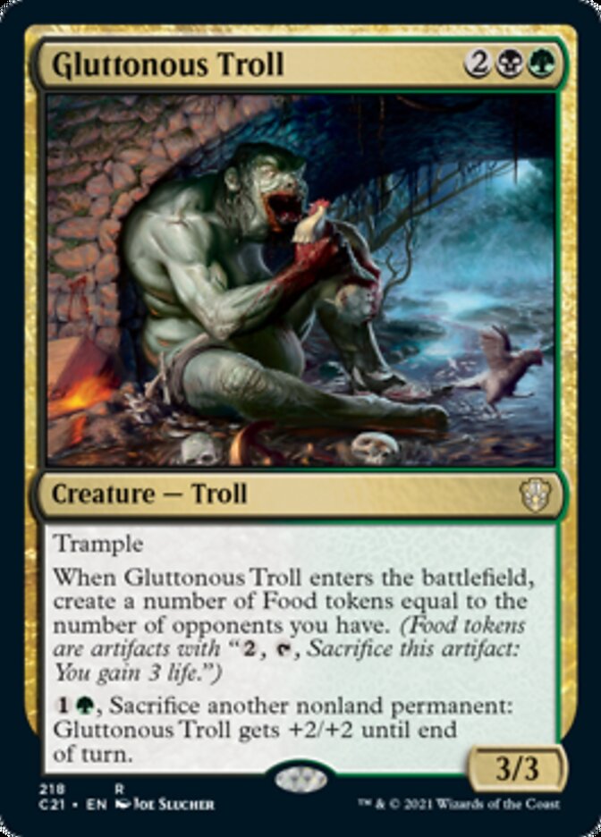 Gluttonous Troll [Commander 2021] | Gear Gaming Fayetteville