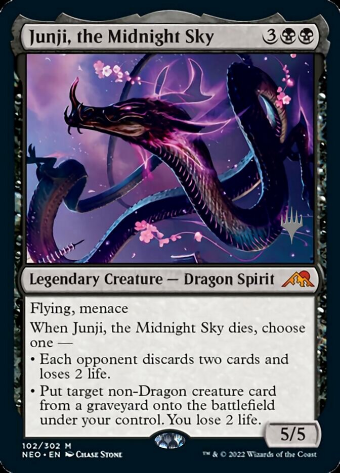 Junji, the Midnight Sky (Promo Pack) [Kamigawa: Neon Dynasty Promos] | Gear Gaming Fayetteville